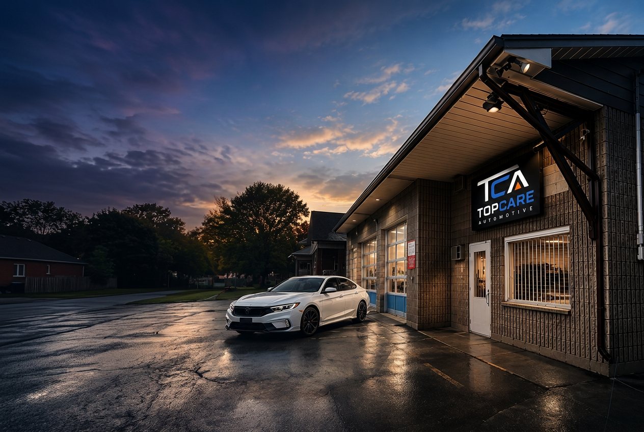 TopCare Automotive repair shop at 291 Rawdon Street in Brantford